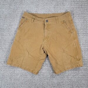 Kuhl Ramblr Mens Khaki Hiking Shorts Size 32 Outdoor Casual‎ Distressed